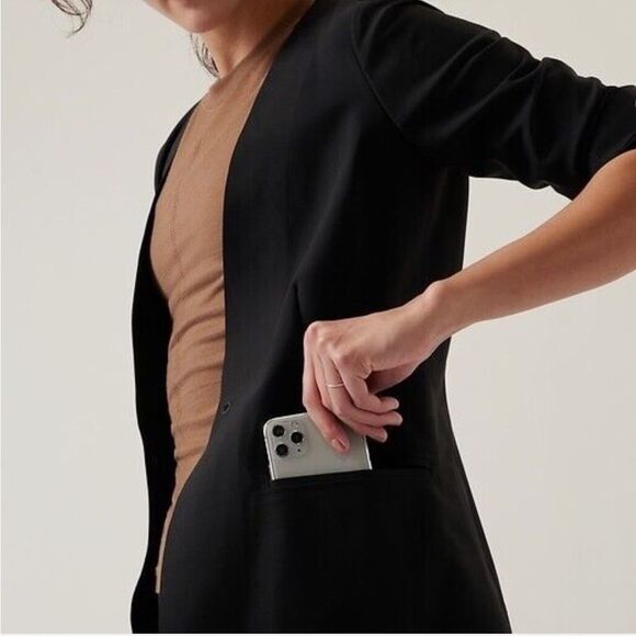 ATHLETA Avenues Blazer, Black, Size 24 - Picture 3 of 14